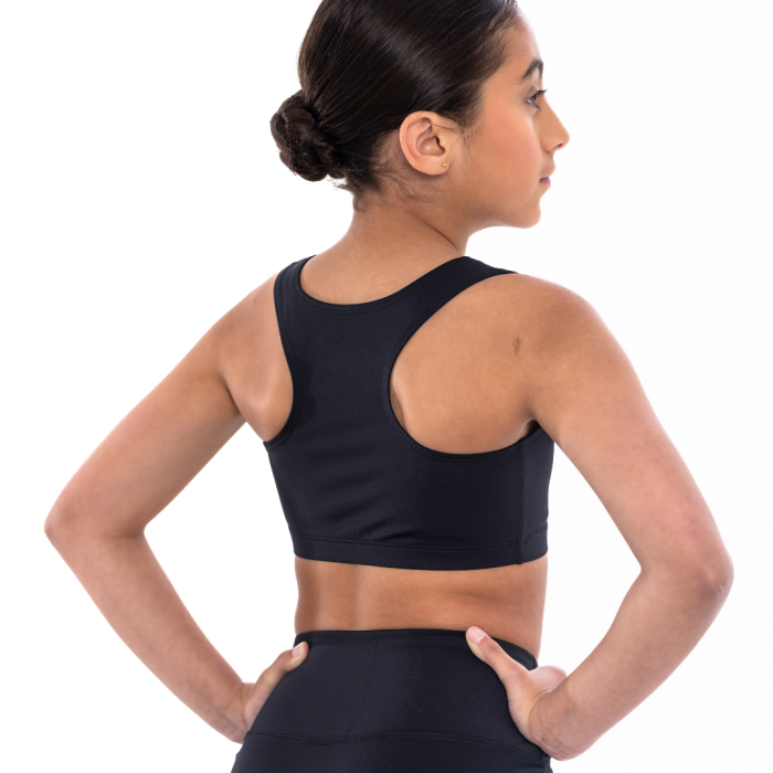 Silky racer back crop