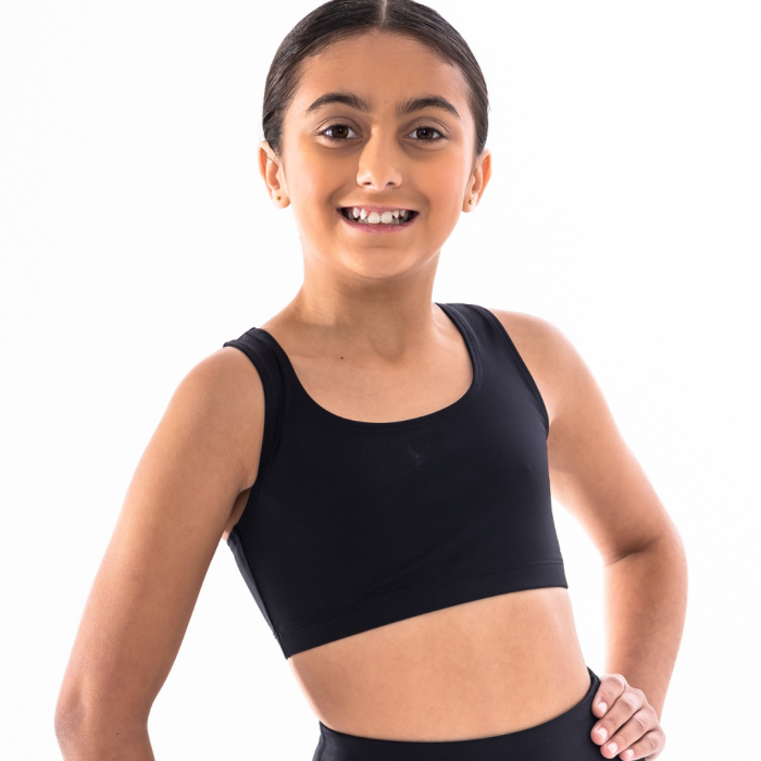 Silky racer back crop