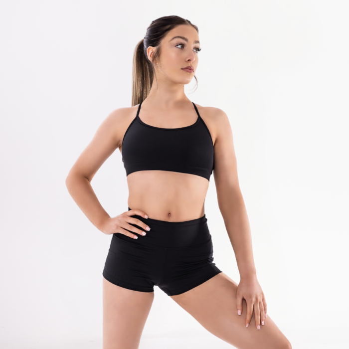 Silky high waisted booty dance shorts