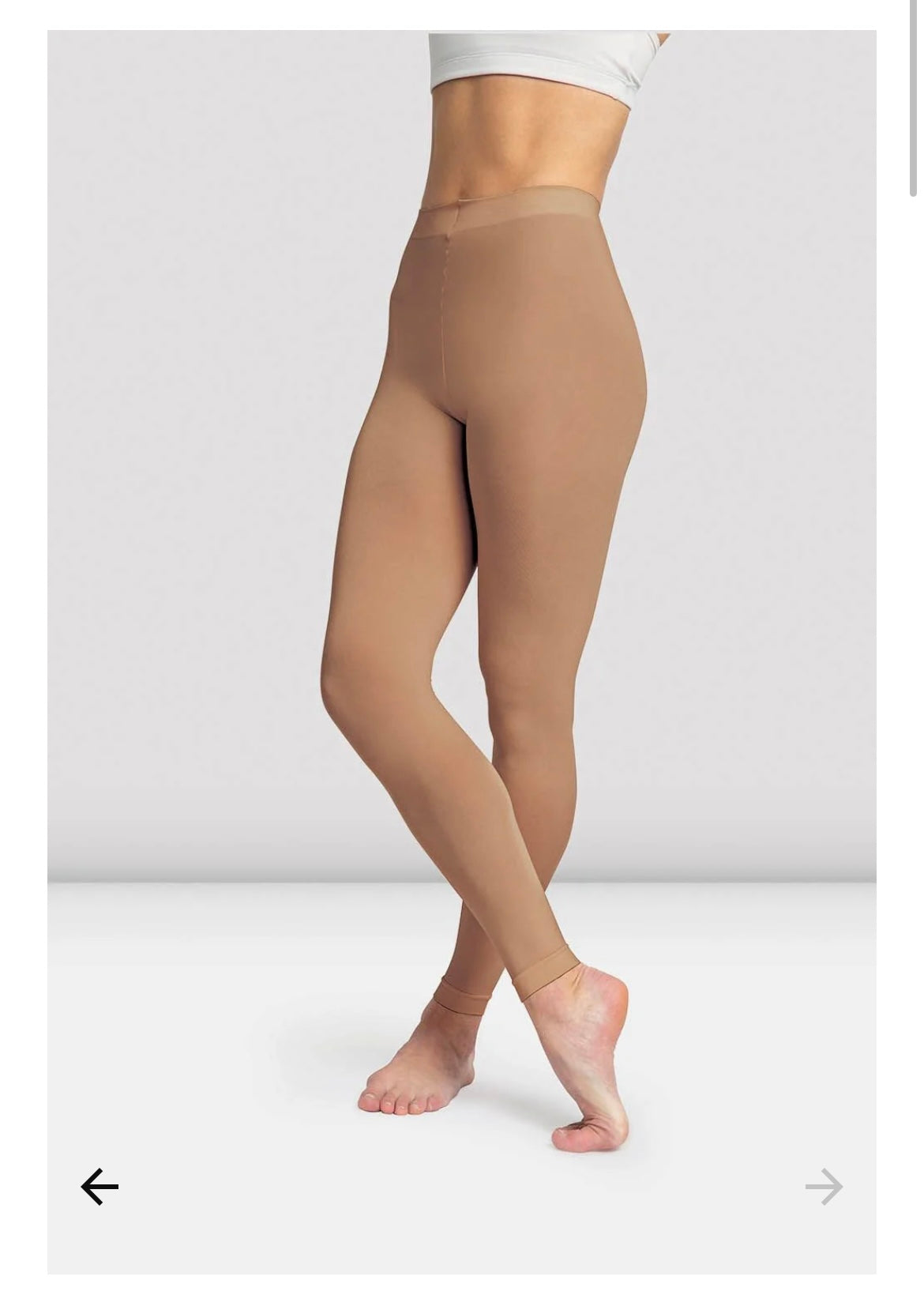 Bloch Footless contoursoft ladies