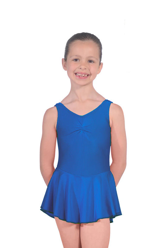 CSPA Royal blue skirted leotard