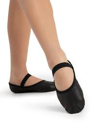 Capezio Lily kids black ballet shoes