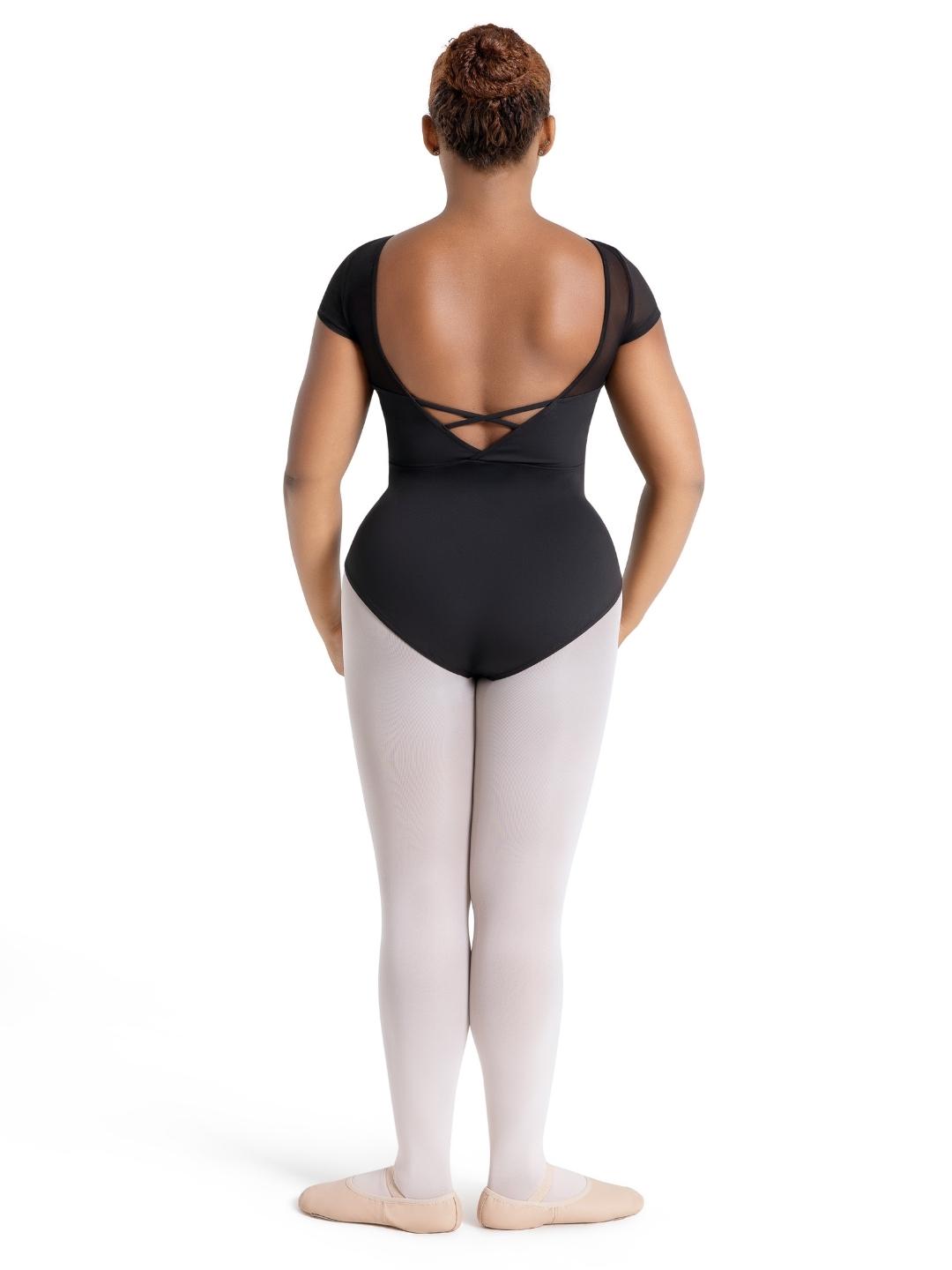Capezio Meryl Mesh Yoke Short Sleeve Leotard