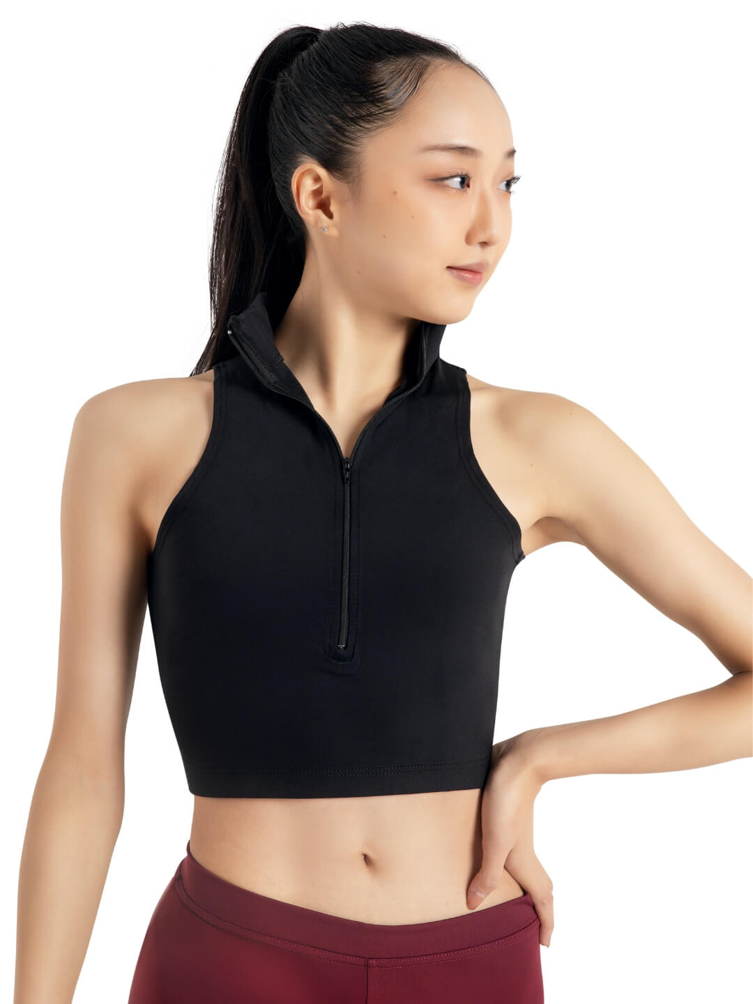 Capezio Team Basics Mock Neck Top