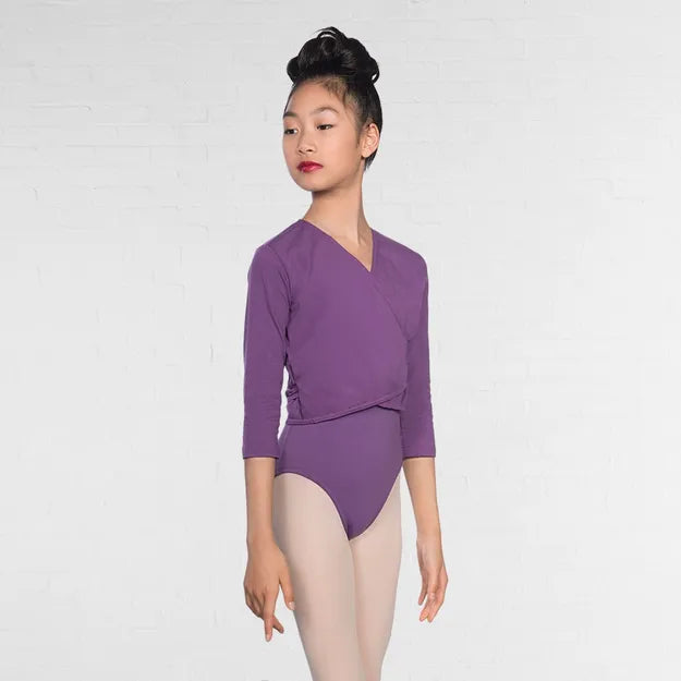 1st Position Cotton/Poly X Over Cardigan 3/4 Length Sleeves