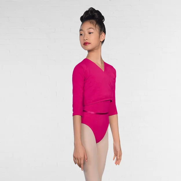 1st Position Cotton/Poly X Over Cardigan 3/4 Length Sleeves