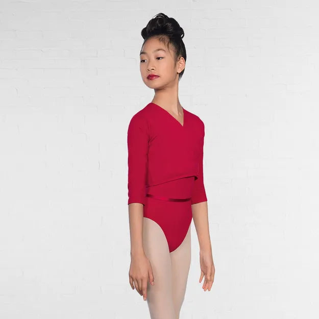 1st Position Cotton/Poly X Over Cardigan 3/4 Length Sleeves