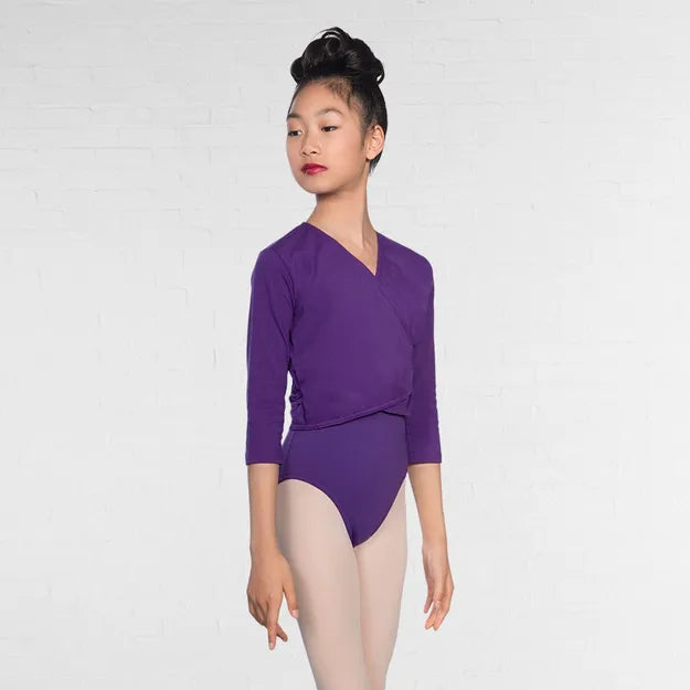 1st Position Cotton/Poly X Over Cardigan 3/4 Length Sleeves