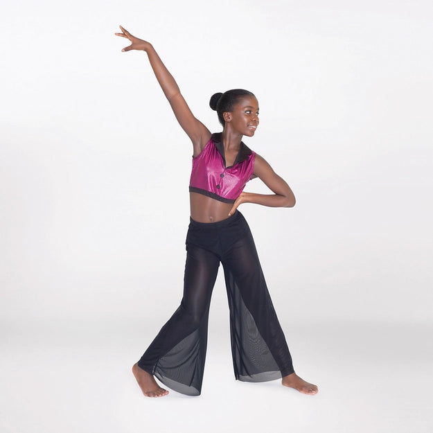 1st Position Mesh Wide Leg Trousers