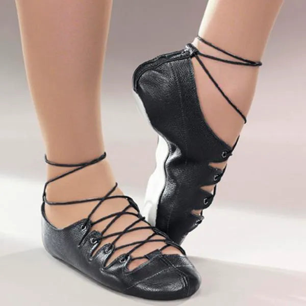 1st Position Leather Highland Shoes (Black)