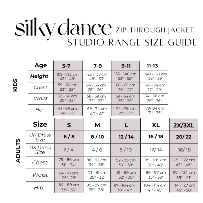 Silky full zip dance jacket