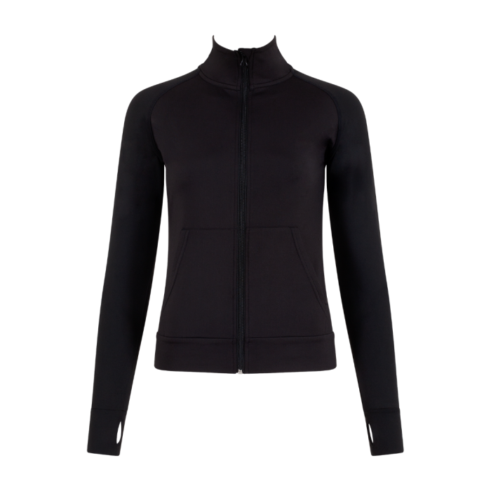 Silky full zip dance jacket