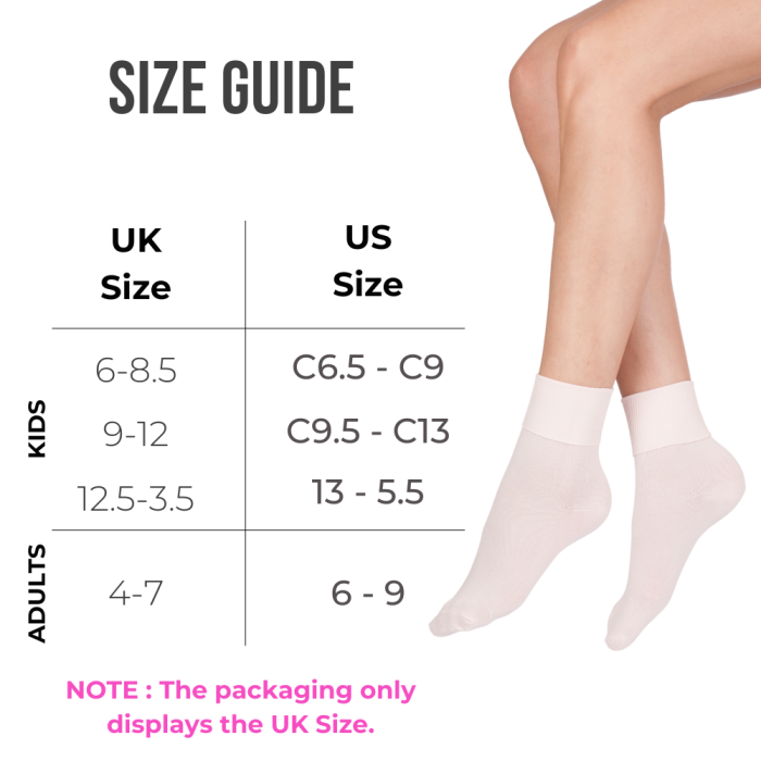Silky soft ballet socks