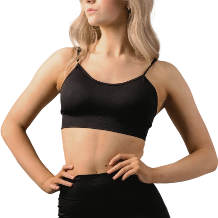 Silky activewear bra top