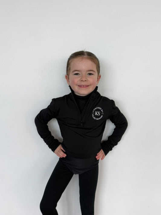 Long sleeved cropped zip jacket with logo