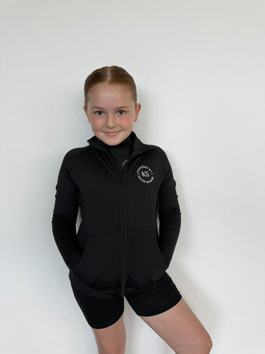 Long sleeved full zip jacket with logo