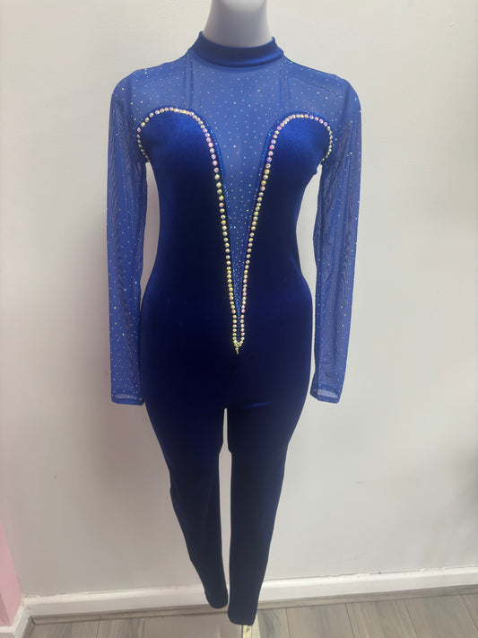 Preloved custom blue suit