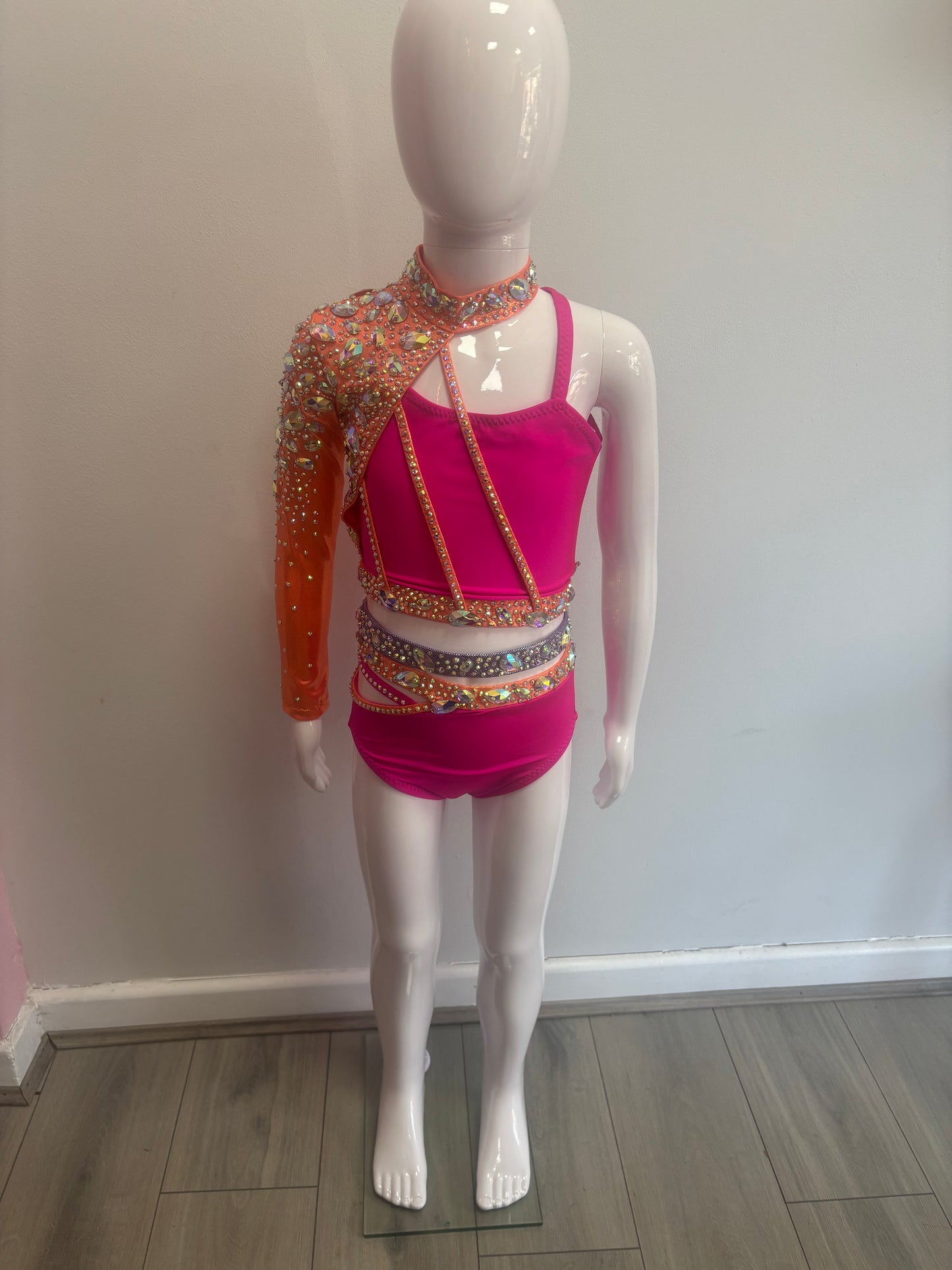 New custom orange & pink