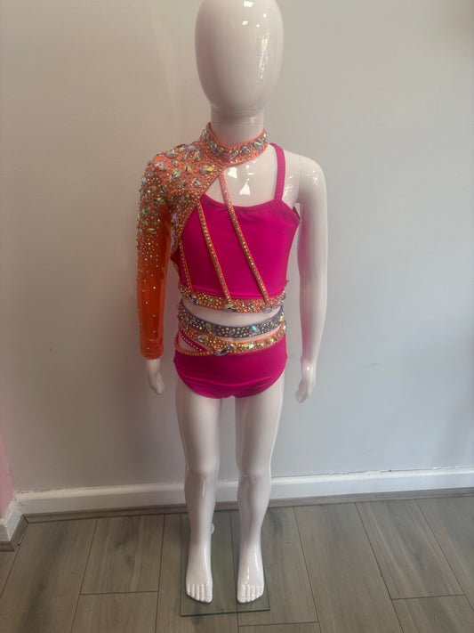 New custom orange & pink