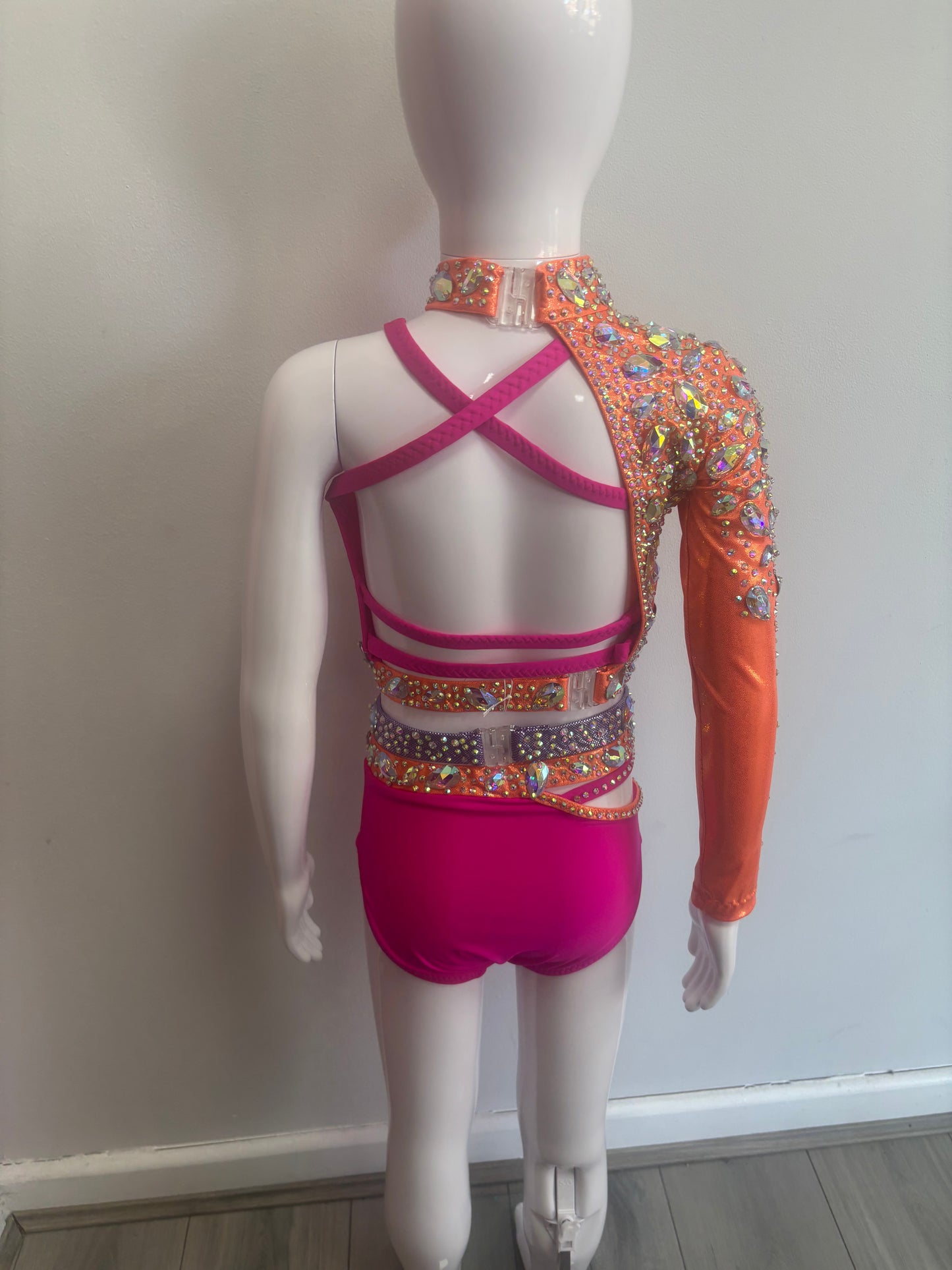 New custom orange & pink
