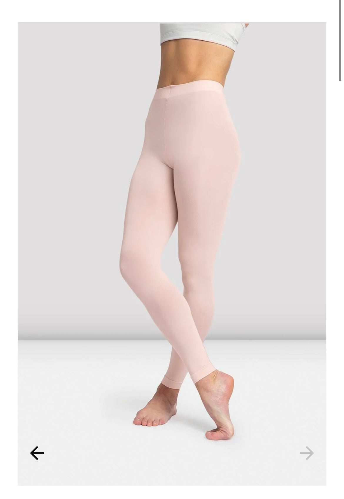 Bloch Footless contoursoft ladies