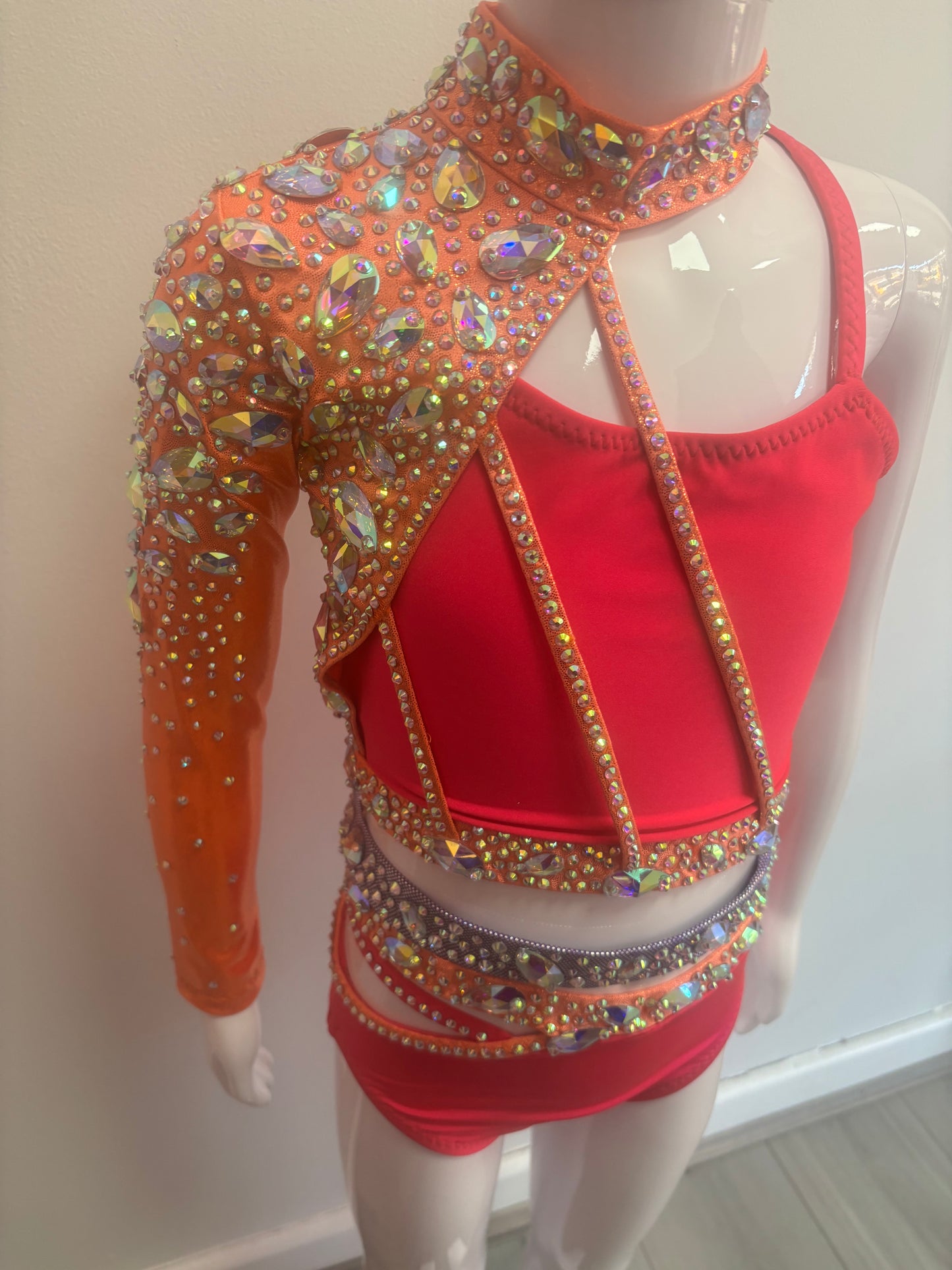 New custom orange & pink