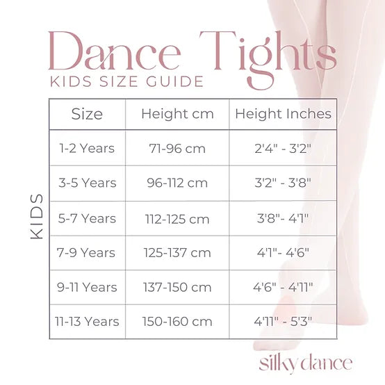 Silky dance Kids essentials Footless Tights