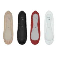 Leather full sole ballet shoes