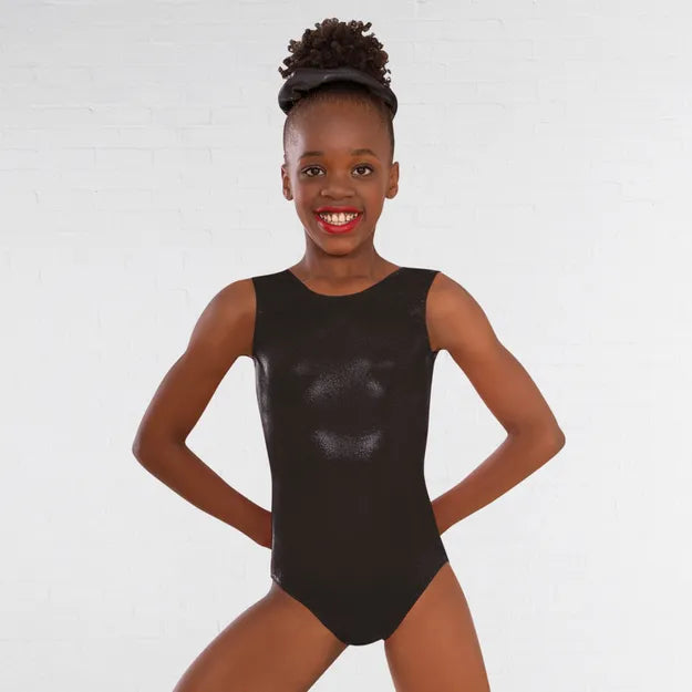 1st Position Kourtney Hologram Shine Sleeveless Leotard