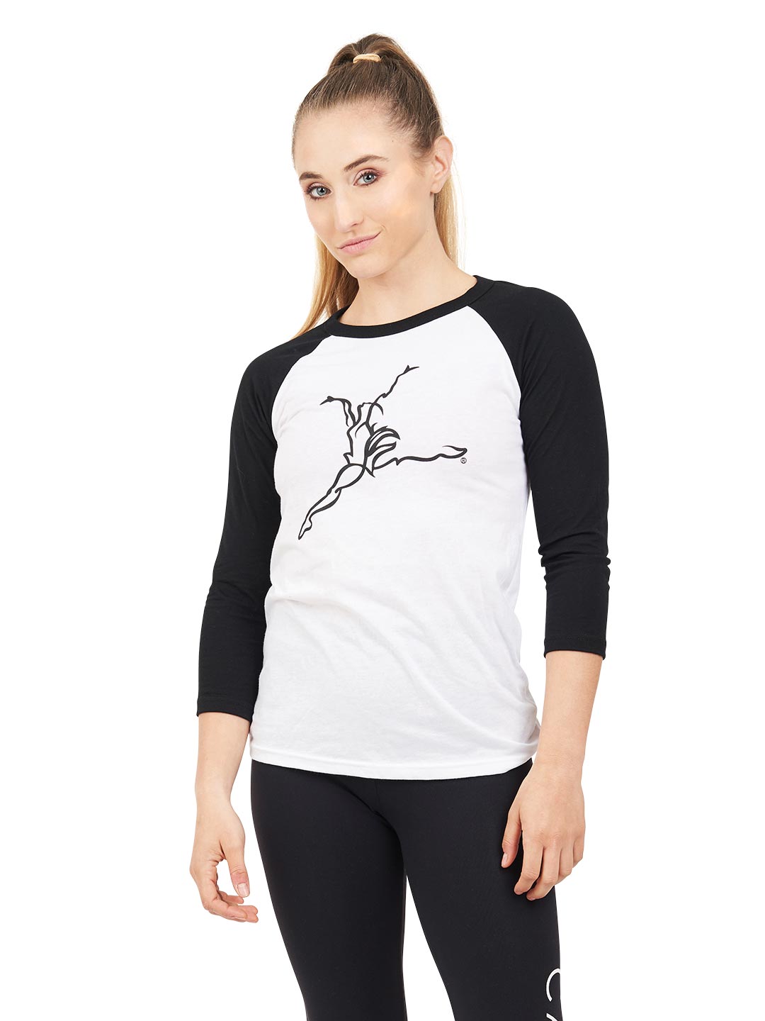 Capezio Capsule 3/4 Sleeve Raglan Top