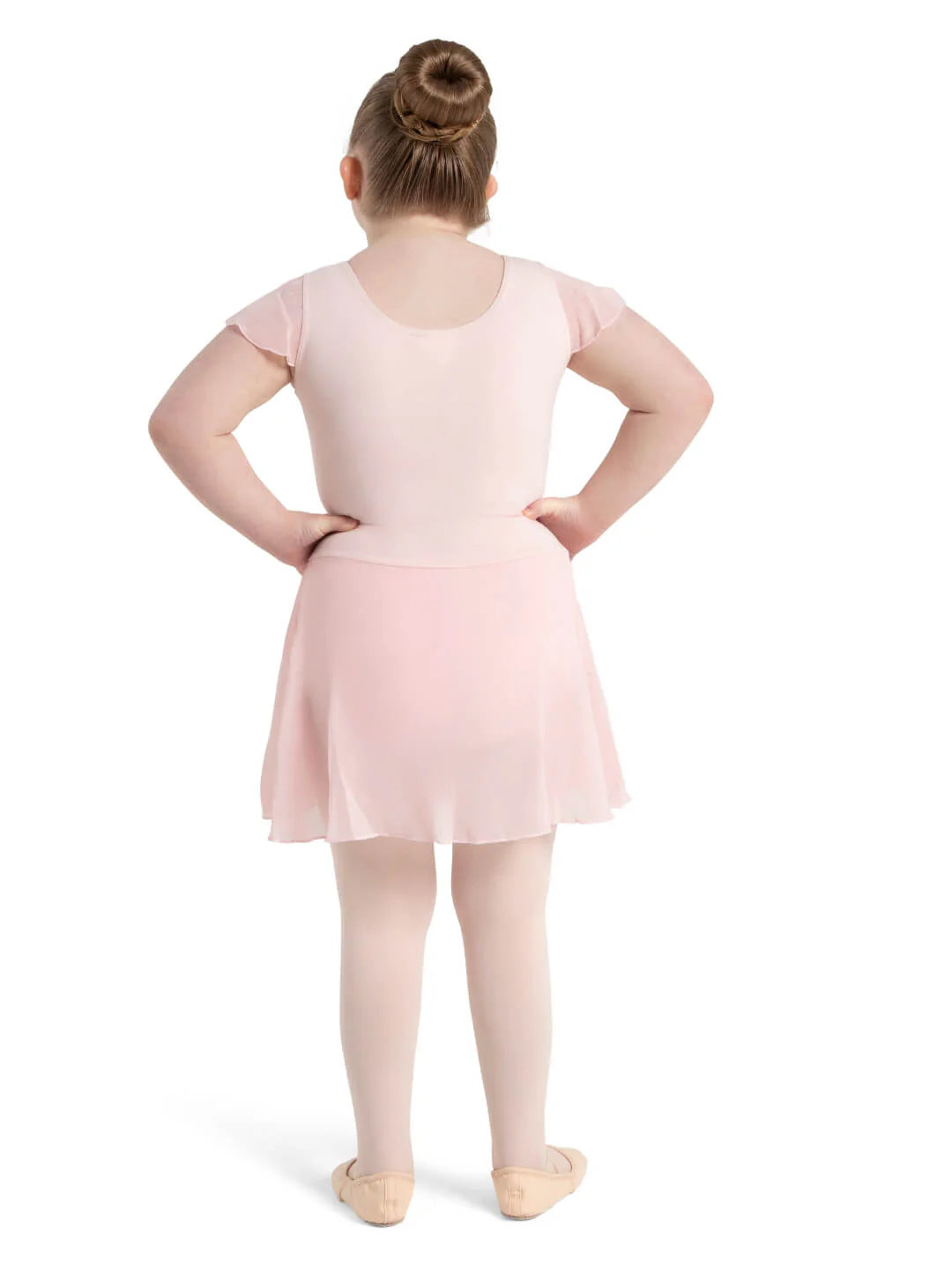 Capezio Flutter Sleeve Dress - Girls