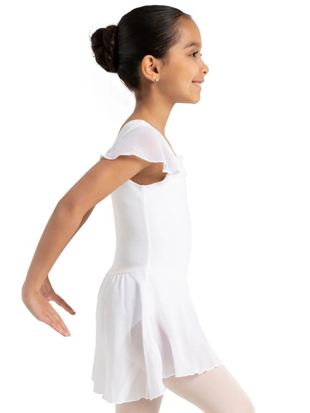 Capezio Flutter Sleeve Dress - Girls