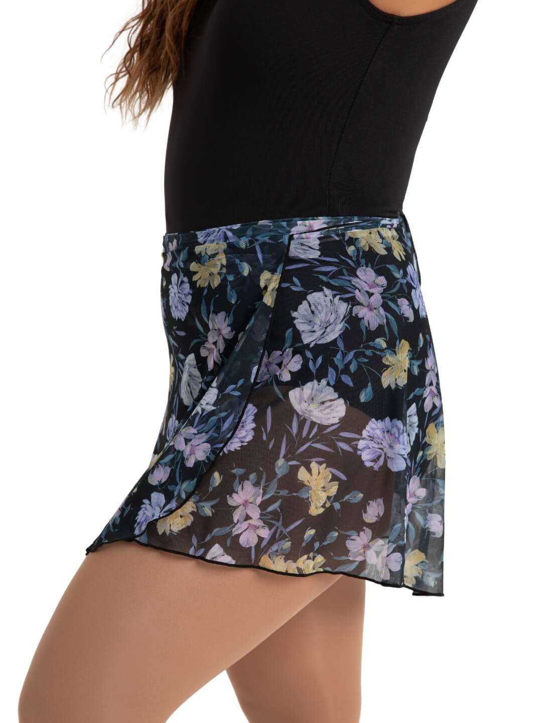 Capezio Le Jardin Printed Mesh Wrap Skirt