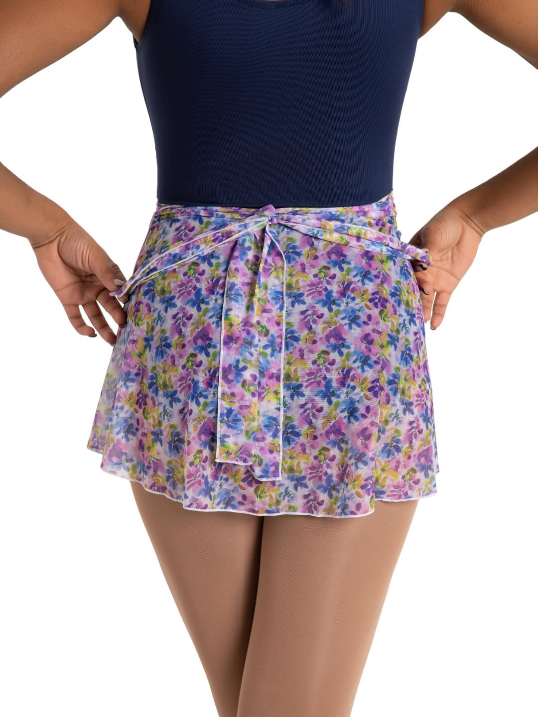 Capezio Le Jardin Printed Mesh Wrap Skirt