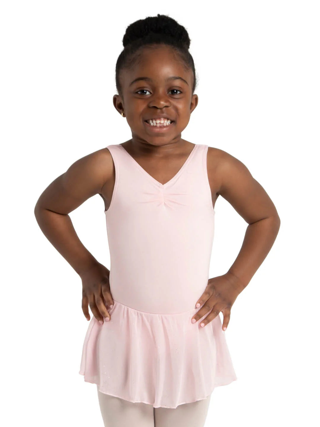 Capezio Pinch Front Tank Dress - Girls