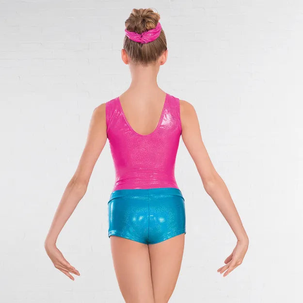 1st Position Kourtney Hologram Shine Sleeveless Leotard