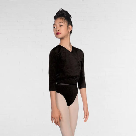 1st Position Cotton/Poly X Over Cardigan 3/4 Length Sleeves
