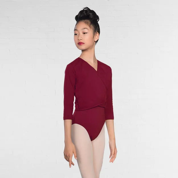 1st Position Cotton/Poly X Over Cardigan 3/4 Length Sleeves