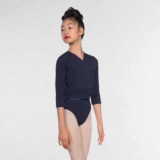 1st Position Cotton/Poly X Over Cardigan 3/4 Length Sleeves