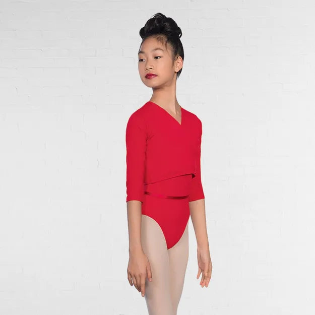 1st Position Cotton/Poly X Over Cardigan 3/4 Length Sleeves