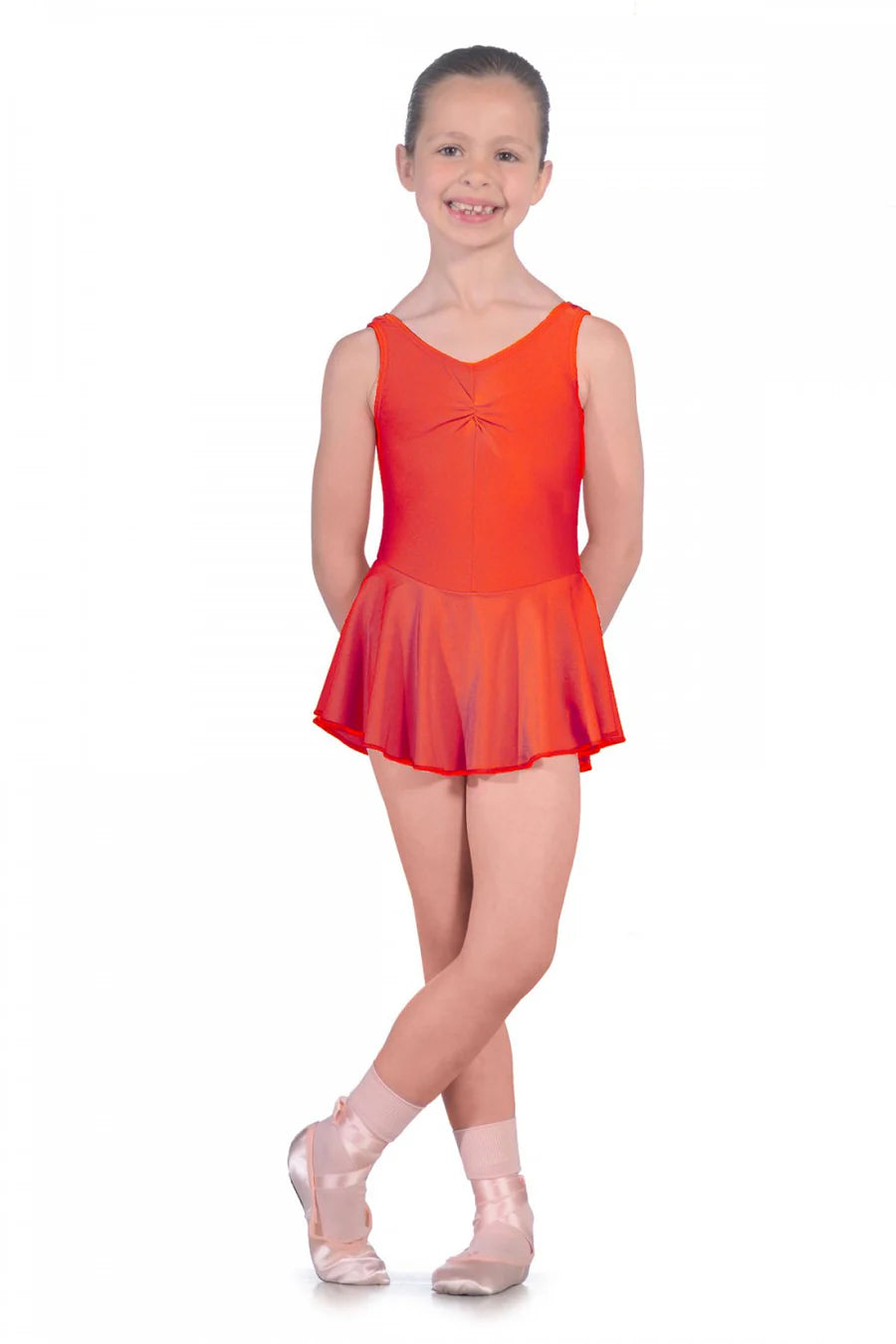 Red skirted sleeveless leotard (Starlite 1 & 2 Ballet)