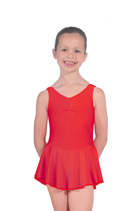 Red skirted sleeveless leotard (Starlite 1 & 2 Ballet)