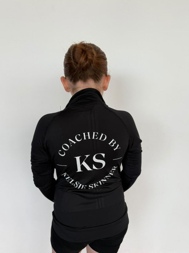 Long sleeved full zip jacket with logo
